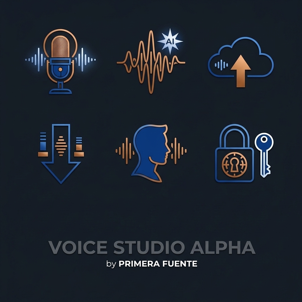 Iconos del Sistema Voice Studio Alpha